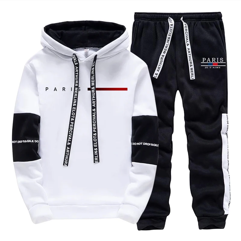 Street Fashion In China - ชุดวอร์มผู้ชาย แฟชั่นลำลอง เสื้อฮู้ดสำหรับกิจกรรมกลางแจ้ง กีฬา วิ่งจ๊อกกิ้ง เสื้อผ้าผู้ชาย