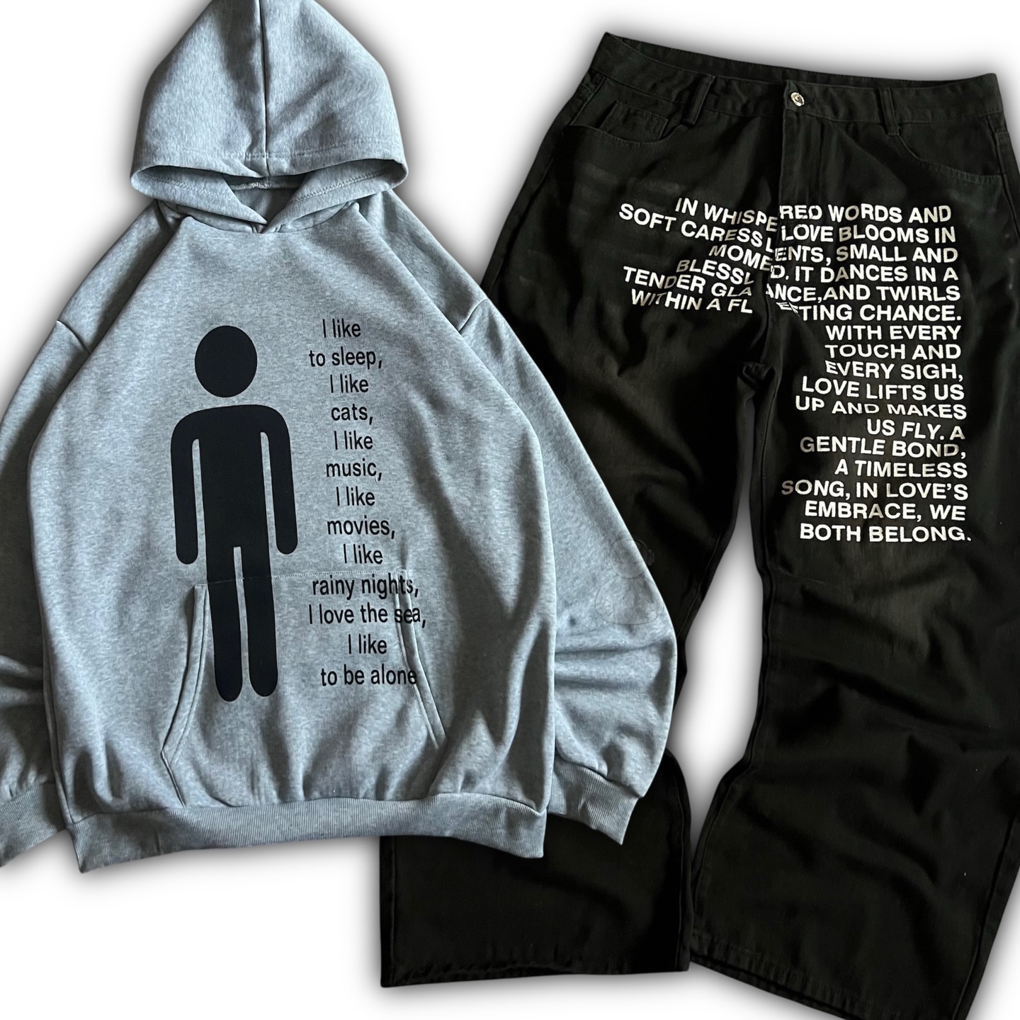 กางเกงยีนส์ลายอเมริกัน Y2K เสื - Street Fashion In China บทวิจารณ์และราคา