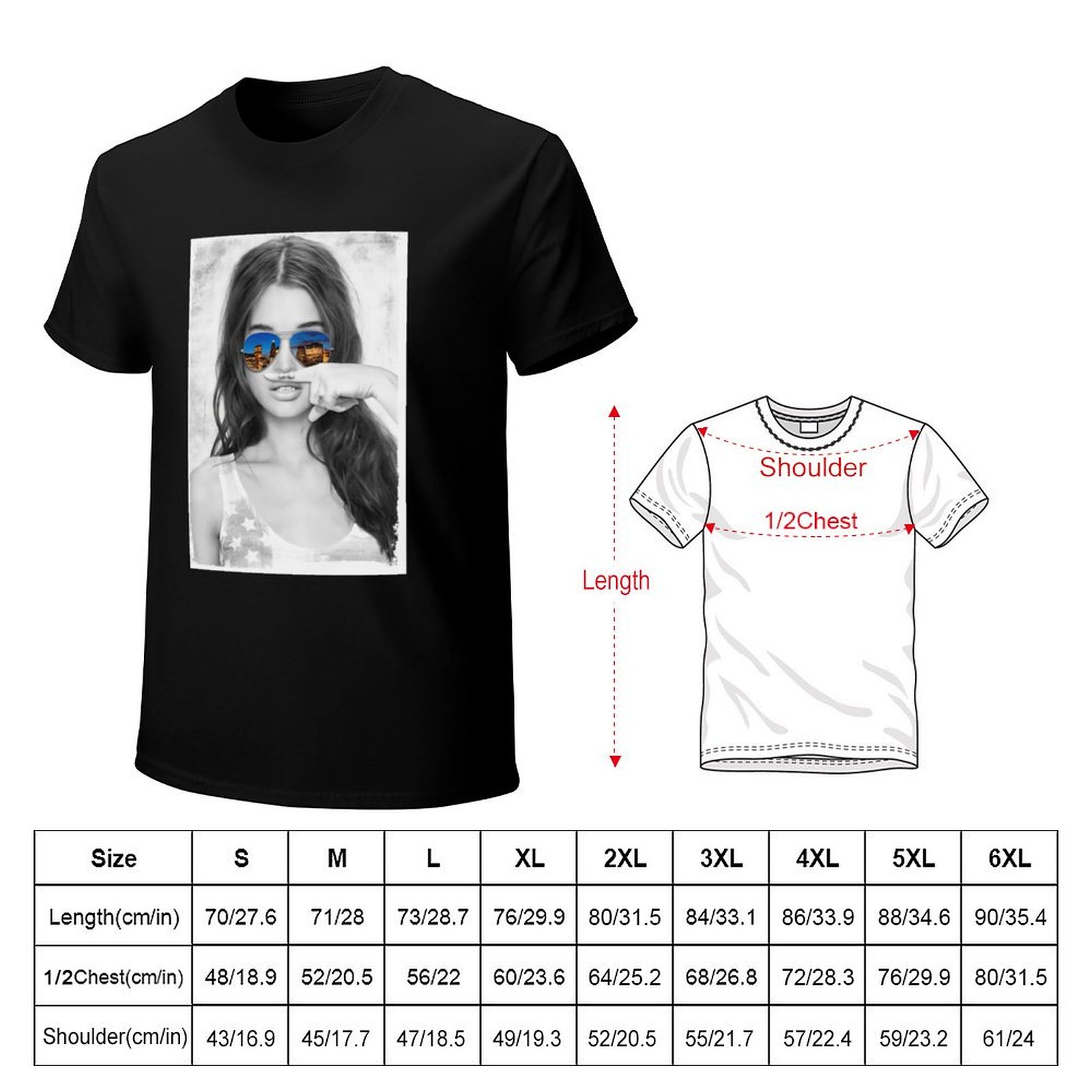 เสื้อยืดลายกราฟิกผู้หญิงหนวดเค - Street Fashion Co บทวิจารณ์และราคา