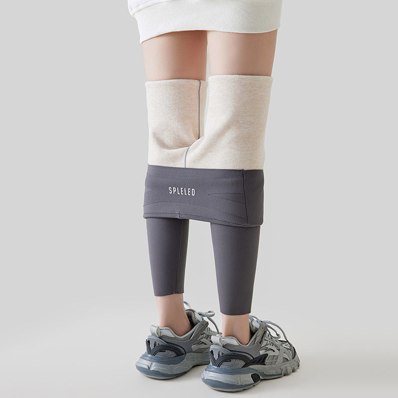 เลกกิ้งแฟชั่นเอวสูงผ้าชาร์คสกิ - Fashion Street Yoga บทวิจารณ์และราคา