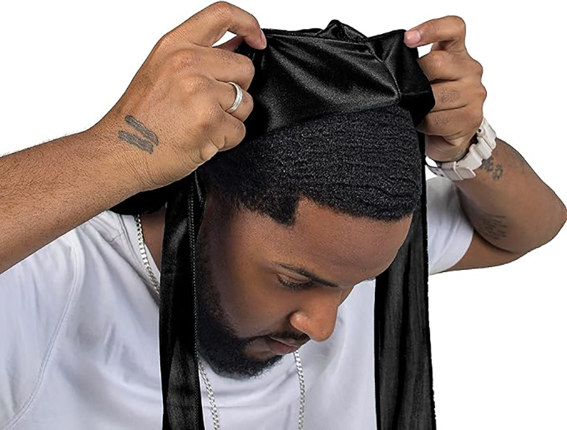 3 ชิ้น/ล็อตยาว Durag ผ้าไหมซาต - Street Fashion Hats บทวิจารณ์และราคา