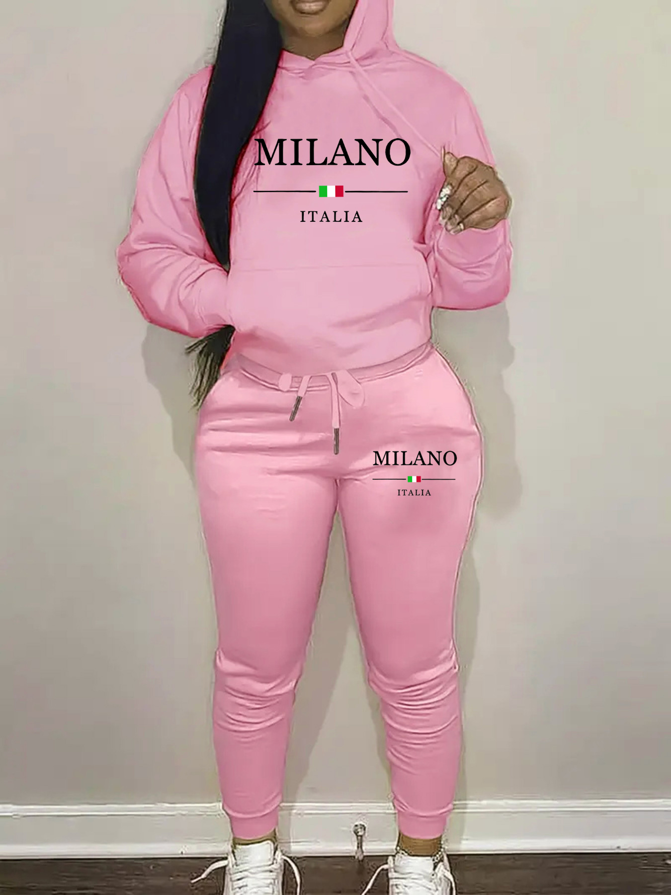 ชุดเสื้อฮู้ดมีฮู้ดพิมพ์ลาย MIL - Street Fashion Milano บทวิจารณ์และราคา