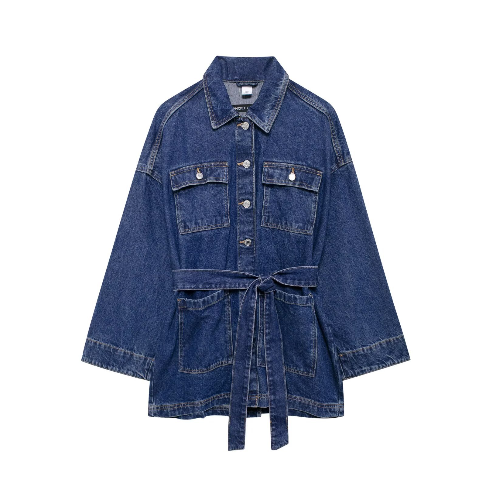 แจ็คเก็ตยีนส์ผู้หญิง สีพื้น สา - Street Fashion Winter 2025 บทวิจารณ์และราคา