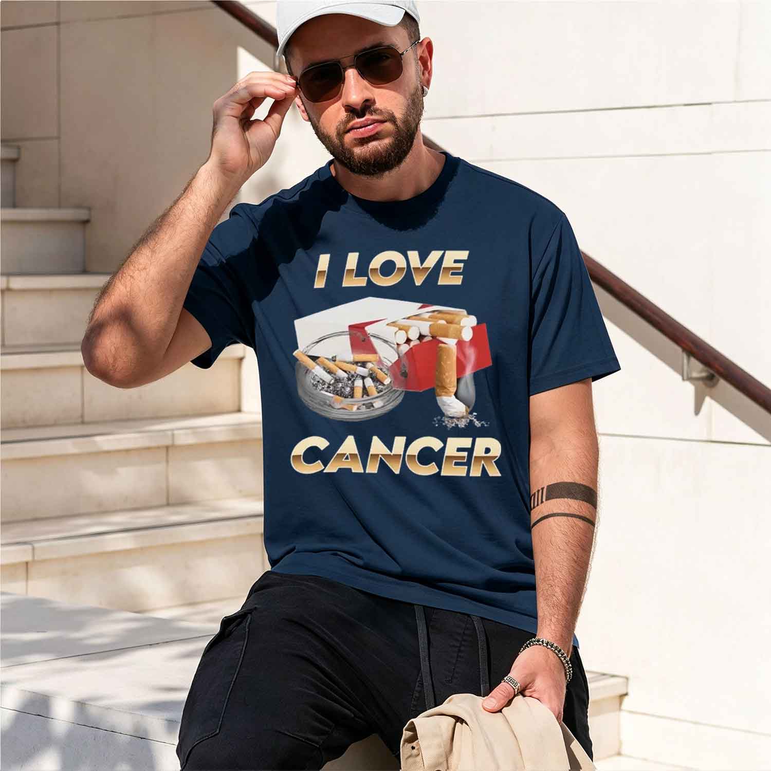 เสื้อยืด I Love Cancer แฟชั่นผ - Street Fashion China Models บทวิจารณ์และราคา