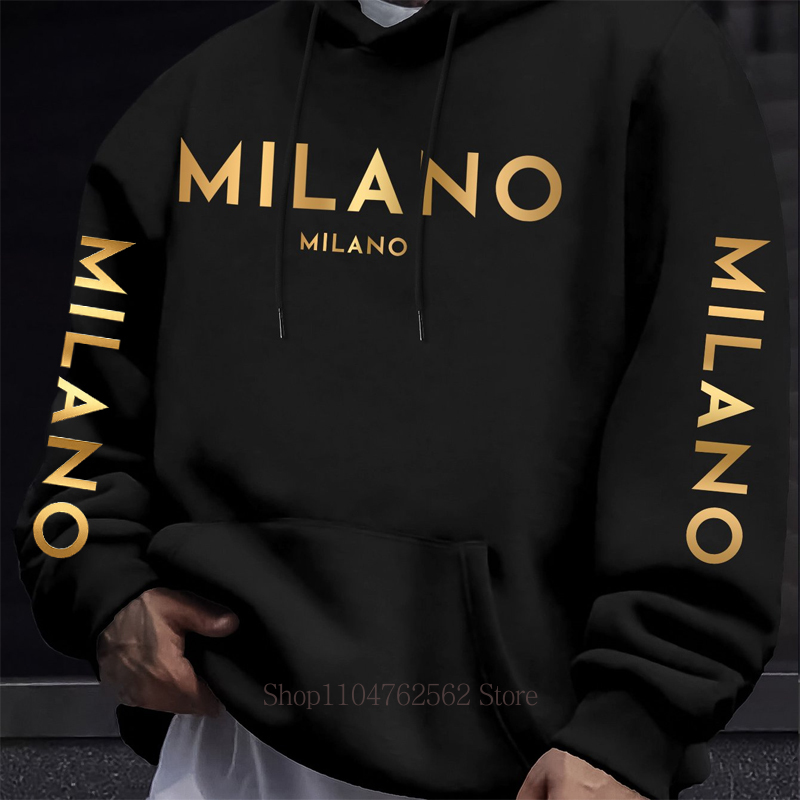 เสื้อฮู้ดพิมพ์ลายตัวอักษร Mila - Street Fashion Milano บทวิจารณ์และราคา