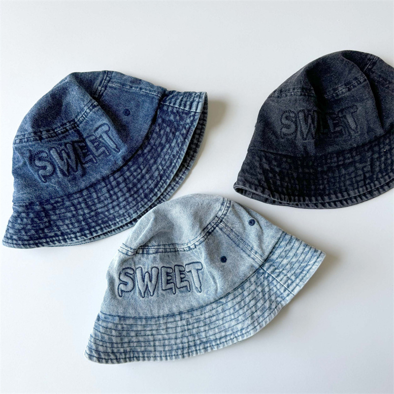 หมวกบักเก็ตเด็กสไตล์ญี่ปุ่นย้อ - Street Fashion Hats บทวิจารณ์และราคา