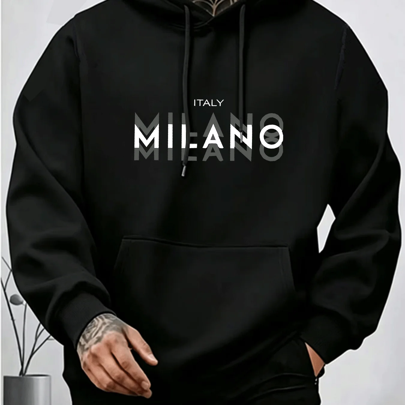 เสื้อฮู้ดพิมพ์ลายตัวอักษร MILA - Street Fashion Milano บทวิจารณ์และราคา
