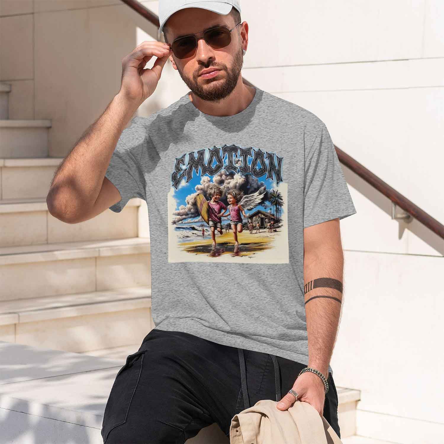 เสื้อยืดผู้ชายลายตัวอักษรแฟชั่ - Street Fashion China Models บทวิจารณ์และราคา