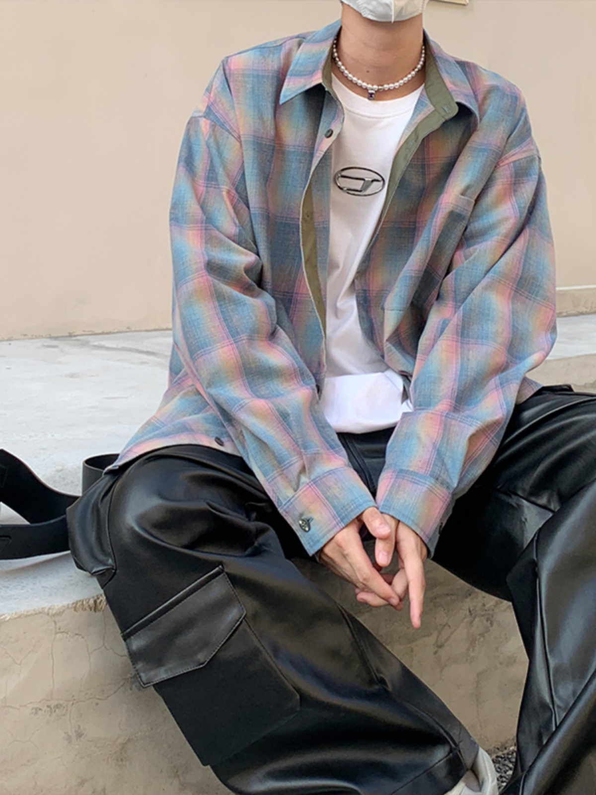 เสื้อเชิ้ตแขนยาวลายสก็อตผู้ชาย - Street Fashion Co บทวิจารณ์และราคา