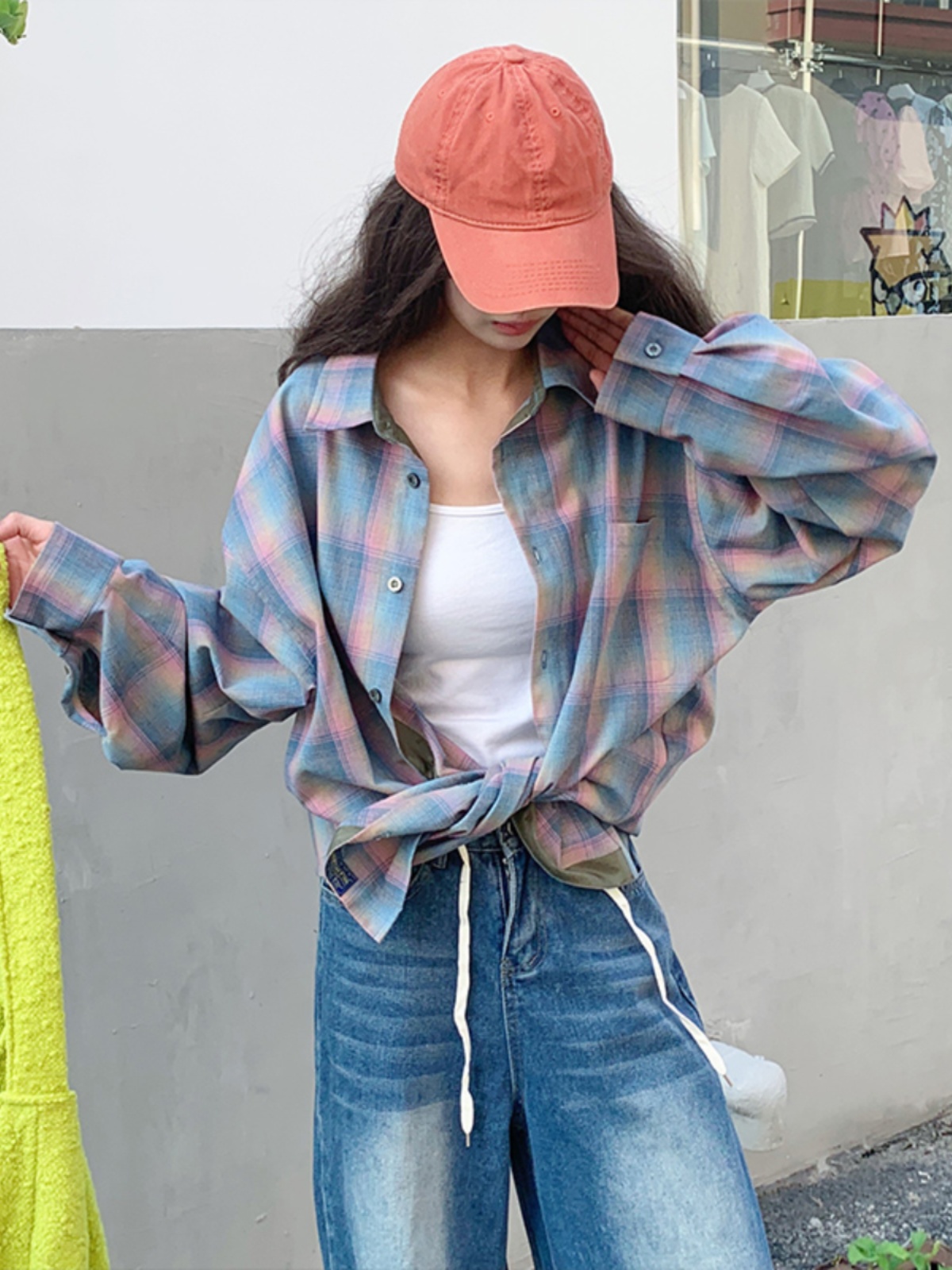 เสื้อเชิ้ตแขนยาวลายสก็อตผู้ชาย - Street Fashion Co บทวิจารณ์และราคา