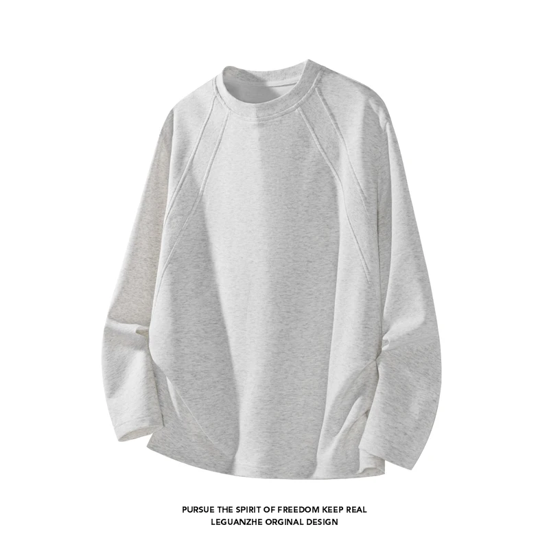 เสื้อยืดแขนยาวคอกลมทรงโอเวอร์ไ - Street Fashion In China บทวิจารณ์และราคา