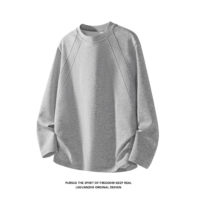 เสื้อยืดแขนยาวคอกลมทรงโอเวอร์ไ - Street Fashion In China บทวิจารณ์และราคา