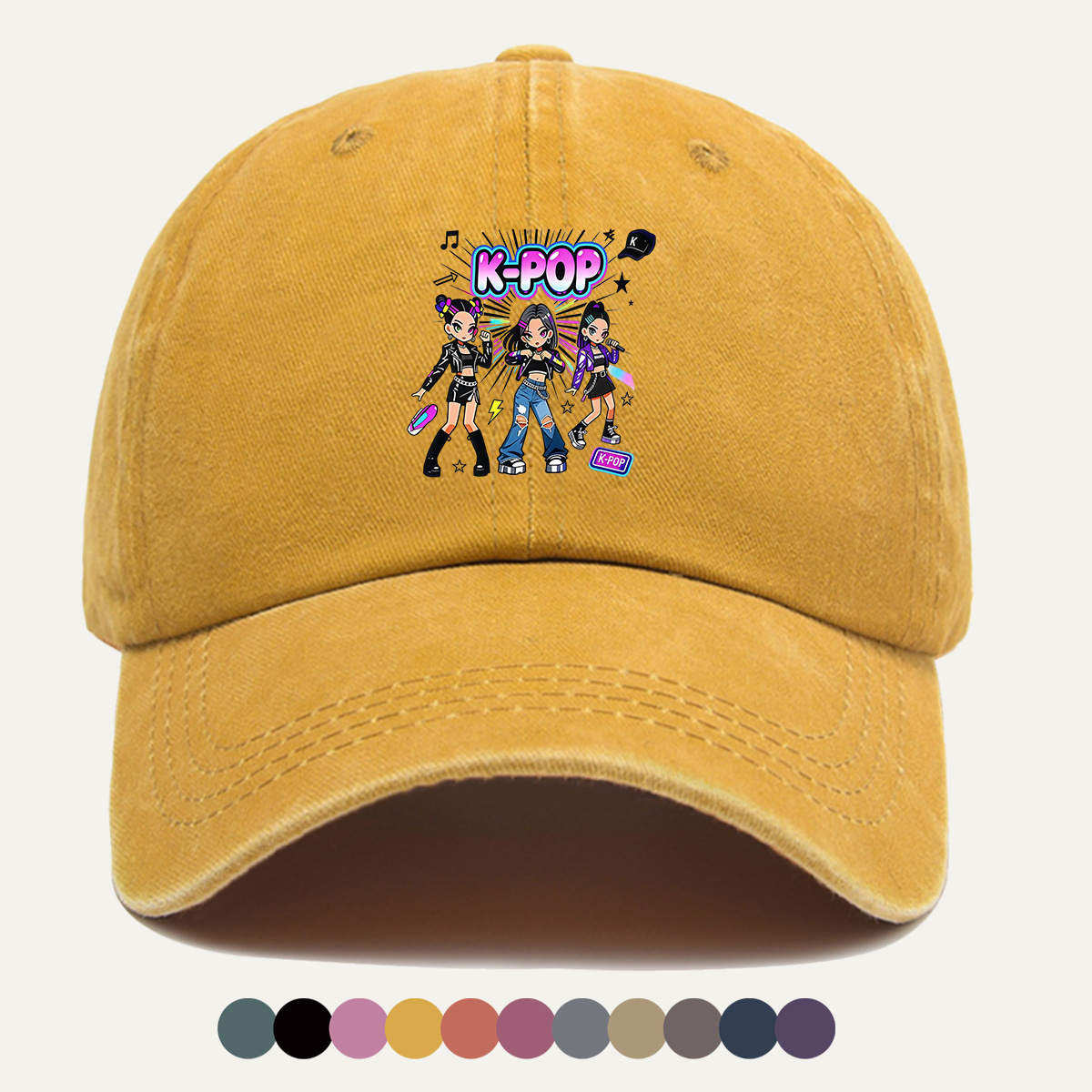 หมวกเบสบอลพิมพ์ลาย K-POP สุดฮิ - Street Fashion Co บทวิจารณ์และราคา