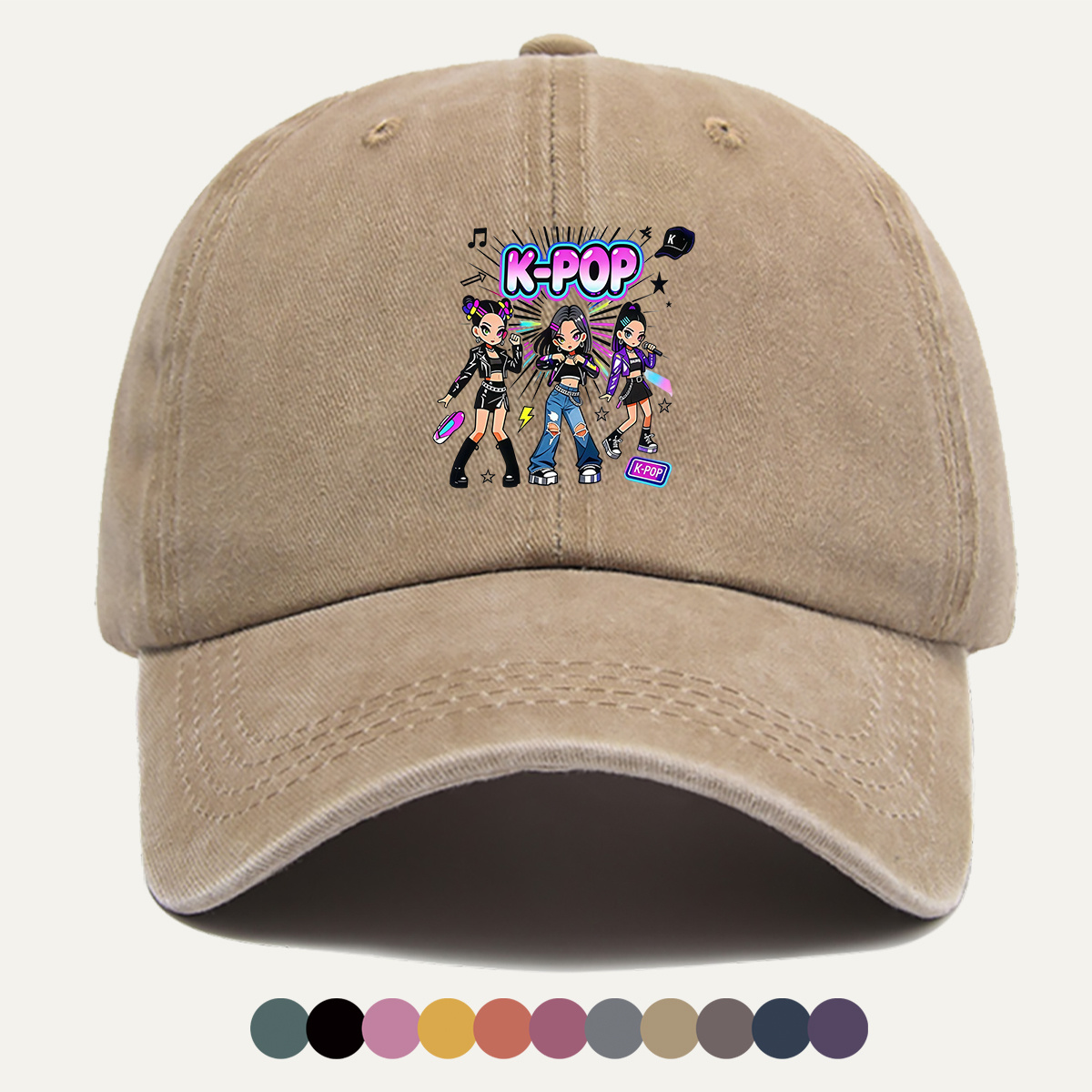 หมวกเบสบอลพิมพ์ลาย K-POP สุดฮิ - Street Fashion Co บทวิจารณ์และราคา
