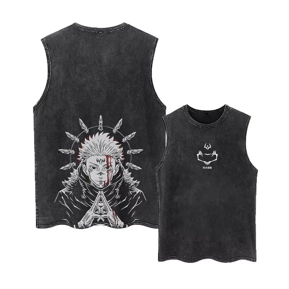 เสื้อกล้ามลายอนิเมะ Jujutsu Ka - Street Fashion Hats บทวิจารณ์และราคา